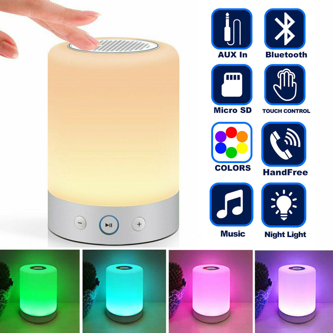 Night Light Bluetooth Speaker - DecoDen