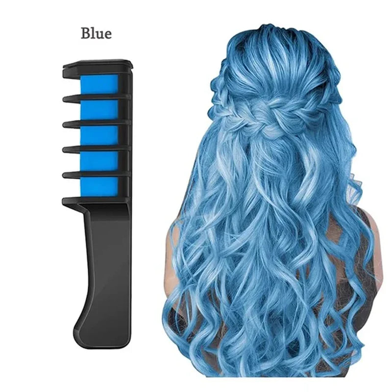  Washable Hair Chalk Combs Portable Temporary Hair 