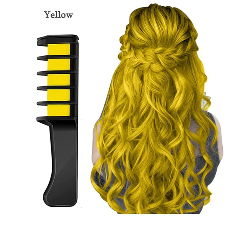  Washable Hair Chalk Combs Portable Temporary Hair 