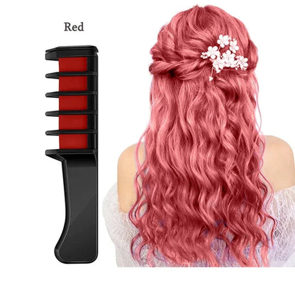  Washable Hair Chalk Combs Portable Temporary Hair 